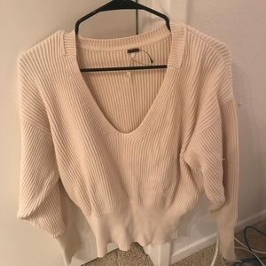Free People cream sweater